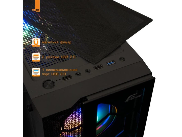 Корпус Frime NUCLEUS BLACK USB 3.0 БЕЗ БП - изображение 8