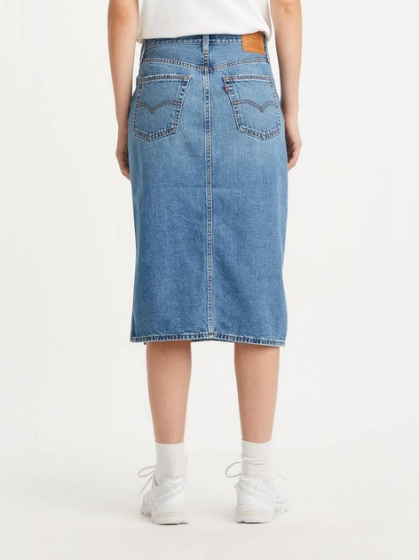 Спідниця джинсова міді літня жіноча Levi's Side Slit Skirt A4711-0000 25 Artist Divided (5401105466022) - зображення 2