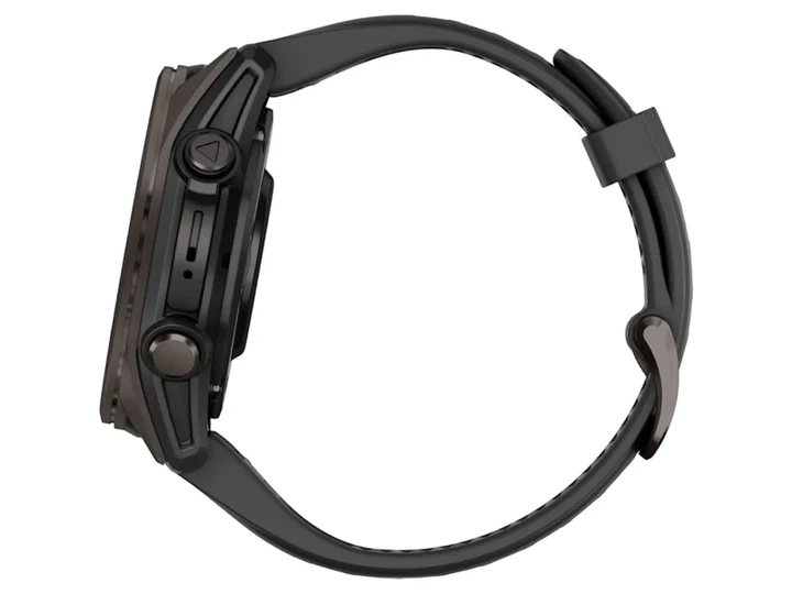 Спортивний годинник Garmin Fenix 8 43mm AMOLED Sapphire Carbon Gray DLC Tit. w. Black/Pebble Gray S. Band (010-02903-20/21) - изображение 8