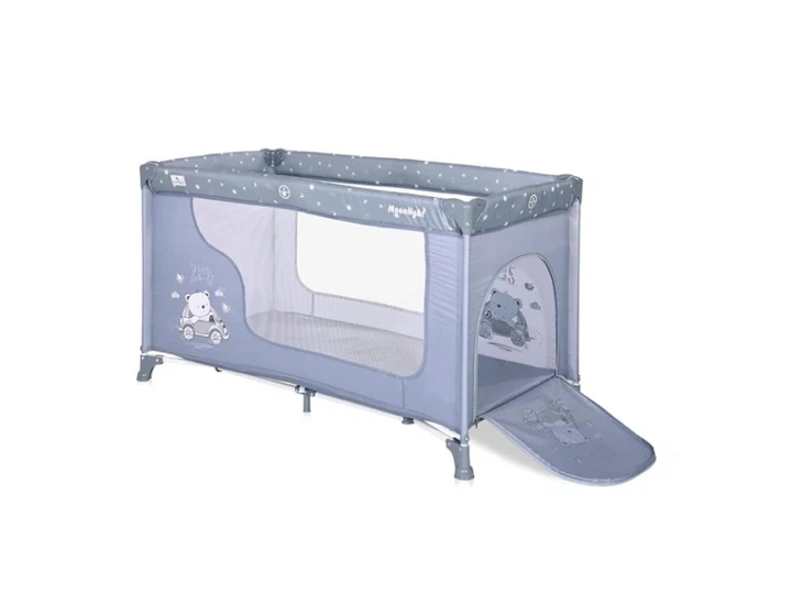 Ліжко-манеж 2 в 1 Lorelli Moonlight 1L (silver blue car) - изображение 2