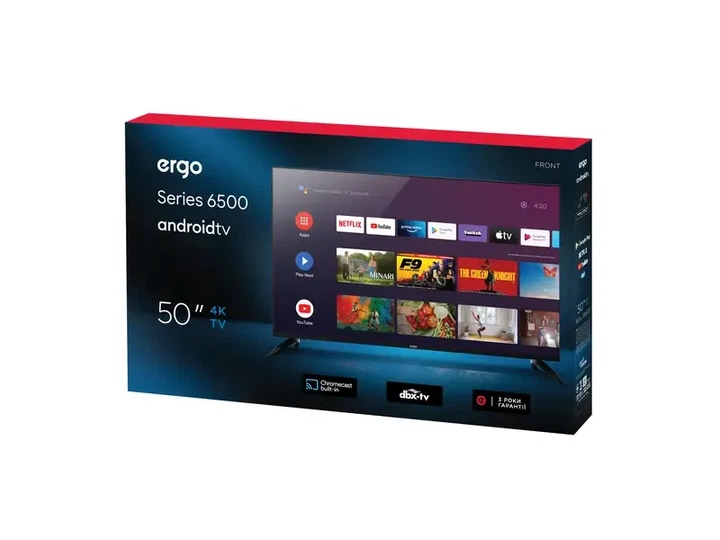 Телевізор Ergo 50GUS6500 - Фото 5 Телевізор Ergo 50GUS6500 - зображення 5