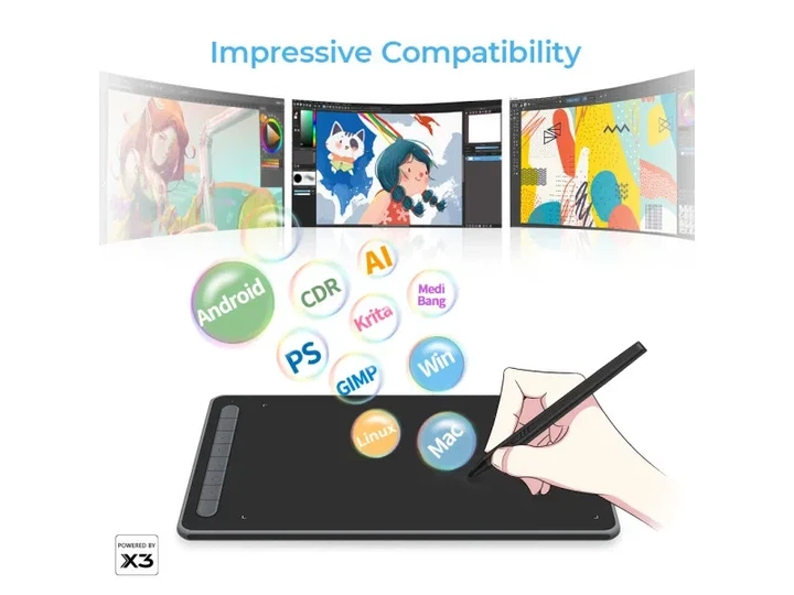Графічний планшет XP-Pen Deco MW Black - зображення 8