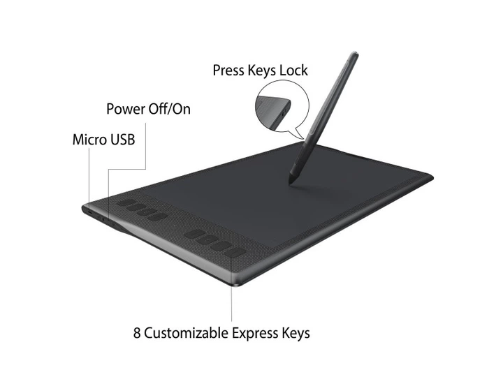 Графічний планшет Huion INSPIROY Q11K - изображение 5