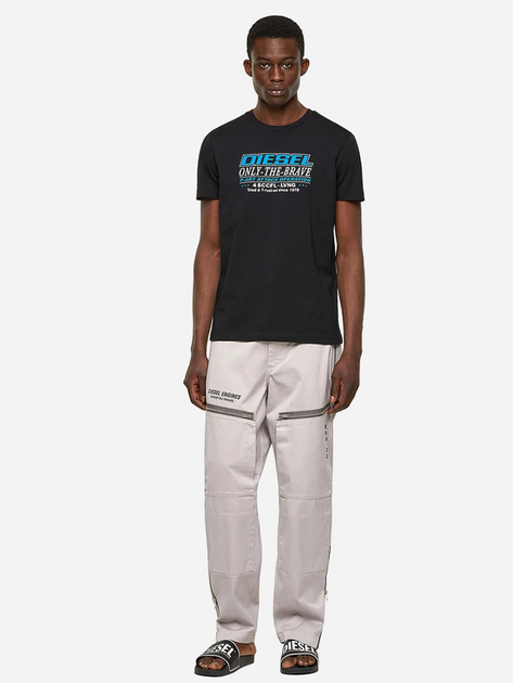 T-shirt męski Diesel T-DIEGOS-K20 A02970RGRAI9XX S (3US) Czarny (8059038029646) - obraz 3