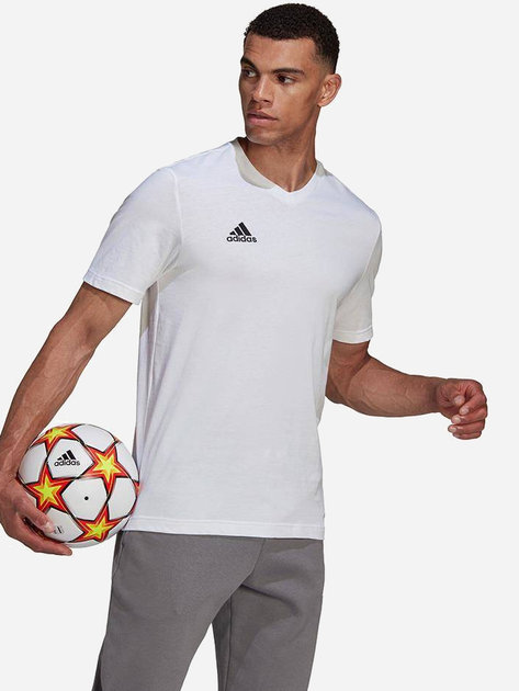 T-shirt męski adidas ENT 22 Tee HC0452 2XL Biały (4065418933513) - obraz 3