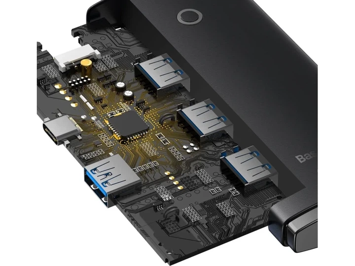 USB-хаб BASEUS Lite Series 4-Port Type-A HUB 0.25m Black (WKQX030001) - изображение 5