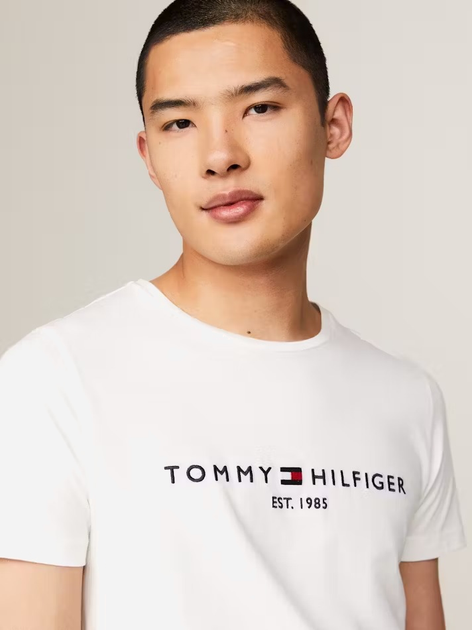 Koszulka męska basic Tommy Hilfiger MW0MW16171-118 2XL Biała (8720112573200) - obraz 5