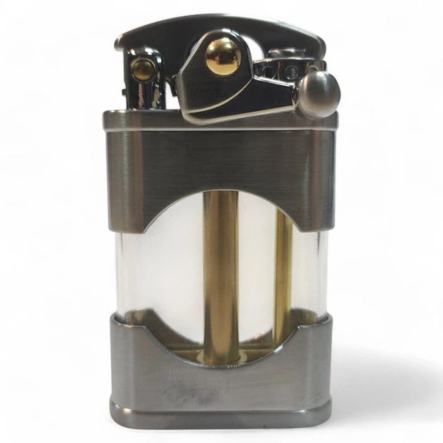 Зажигалка бензиновая ZORRO Steam Punk Round Z660 Silver – фото