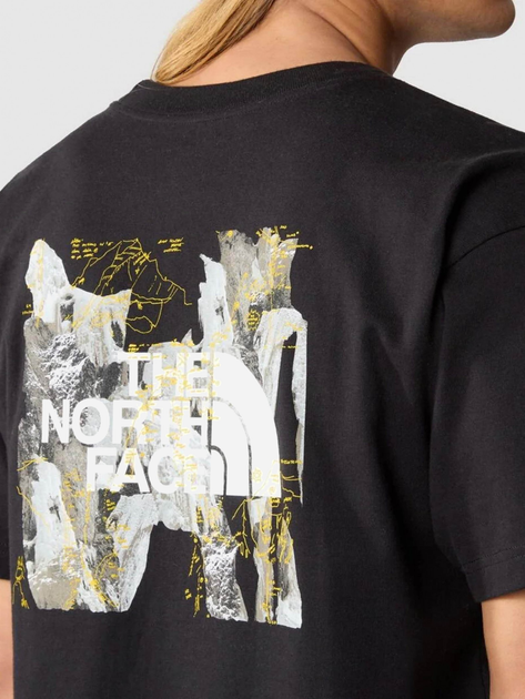 Футболка бавовняна довга чоловіча The North Face NF0A84GSOGC S Чорна (196573792968) - зображення 4