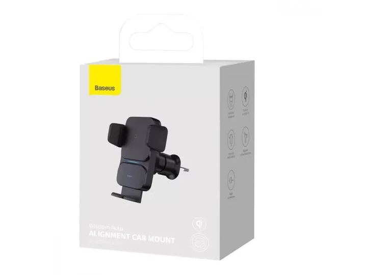 Автомобільний тримач BASEUS Wisdom Auto Alignment Car Mount Wireless Charger QI 15W Air Outlet base (CGZX000001) - изображение 5