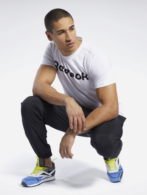 Koszulka męska bawełniana Reebok Gs Reebok Linear Rea 100038781 XL Biała (4062051838380) - obraz 3