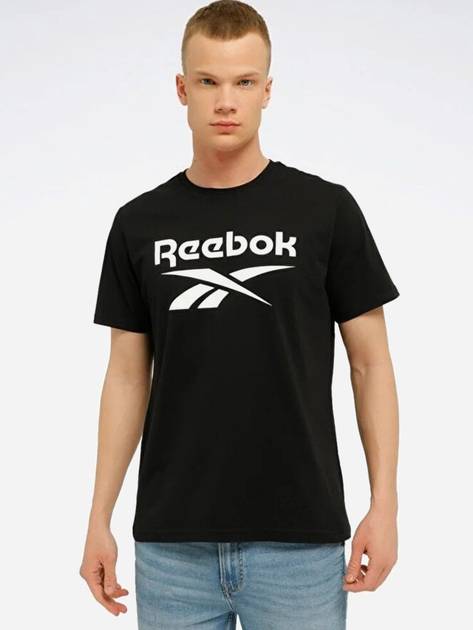 Koszulka męska bawełniana Reebok Identity Big 100070405 L Czarna (4066763439071) - obraz 1