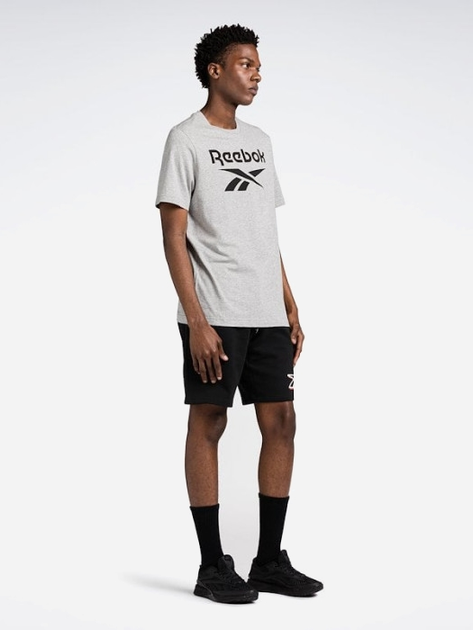 Футболка довга чоловіча Reebok Identity Big 100071173 L Сіра (4066763454234) - зображення 3