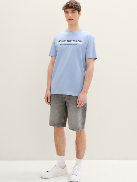 Футболка чоловіча Tom Tailor 1037653 2XL Блакитна (4067261336794) - зображення 3