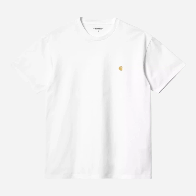 Футболка бавовняна довга чоловіча Carhartt WIP S/S Chase I026391-00RXX L Біла (4064958333593) - зображення 4