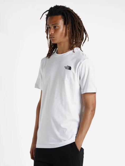 T-shirt bawełniany męski The North Face S/S Redbox NF0A87NPFN4 XL Biały (196575424782) - obraz 3