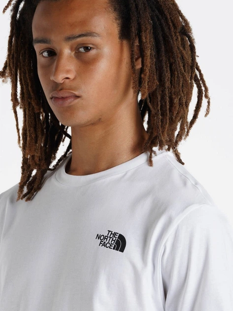 T-shirt bawełniany męski The North Face S/S Redbox NF0A87NPFN4 XL Biały (196575424782) - obraz 4