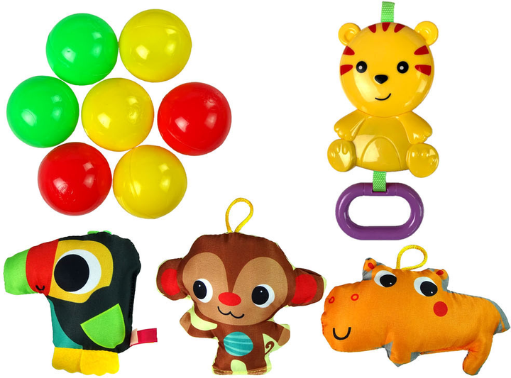 Ігровий килимок LEAN Toys 5 в 1 з кульками (5904204755108) - зображення 4