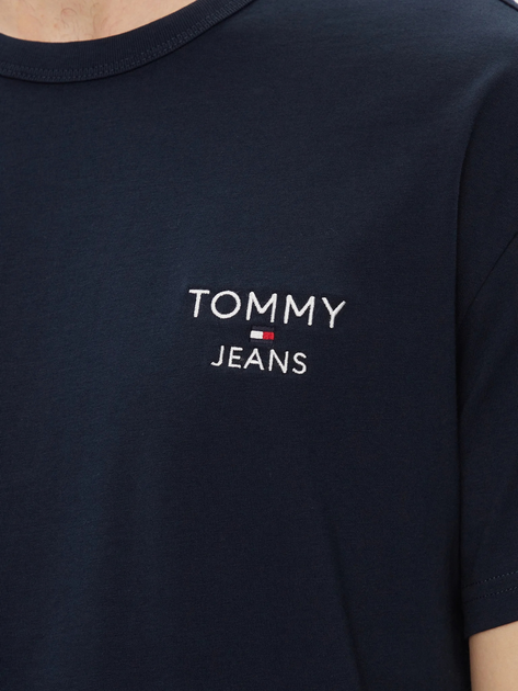 Футболка бавовняна чоловіча Tommy Jeans DM0DM18872-C1G M Темно-синя (8720645866367) - зображення 5
