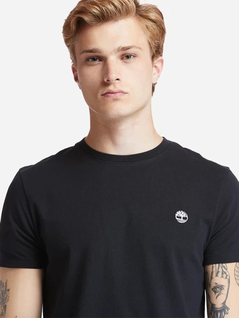 T-shirt męski bawełniany Timberland TB0A2BPR XL Czarny (193392791967) - obraz 5