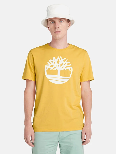 T-shirt męski bawełniany Timberland TB0A2C2R XXXL Żółty (194902949229) - obraz 1