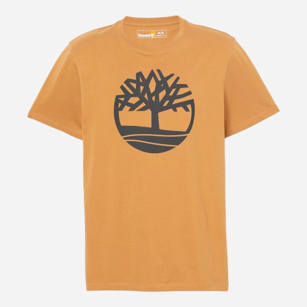 T-shirt męski bawełniany Timberland TB0A2C2R S Beżowy/Czarny (194902947997) - obraz 5