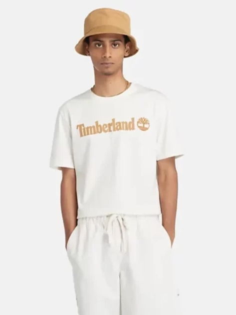 T-shirt męski bawełniany Timberland TB0A5UPQ L Biały (194902997343) - obraz 1