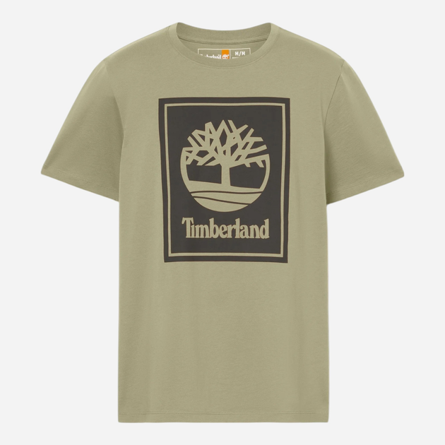 T-shirt męski bawełniany Timberland TB0A5WQQ M Khaki (194902955398) - obraz 5