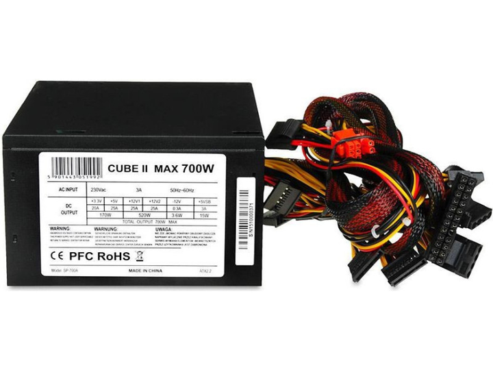 Блок живлення iBOX Cube II 700W (ZIC2700W12CMFA) - зображення 2