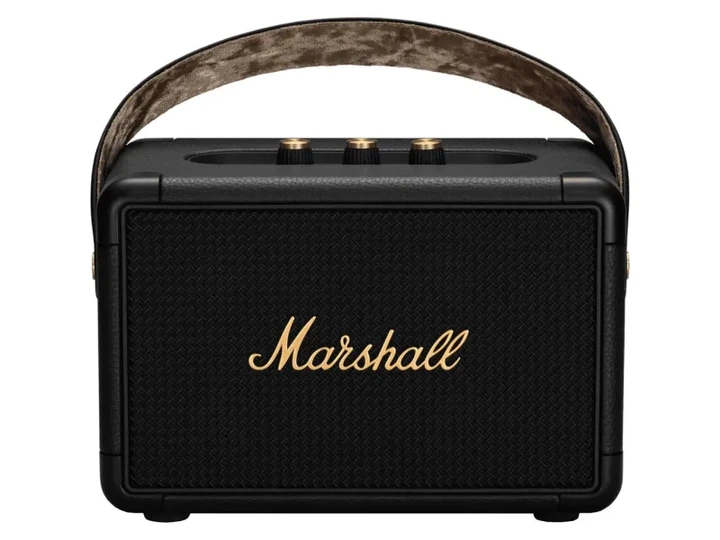 Портативна колонка Marshall Kilburn II Black and brass (1005923) - Фото 1 Портативна колонка Marshall Kilburn II Black and brass (1005923) - изображение 1