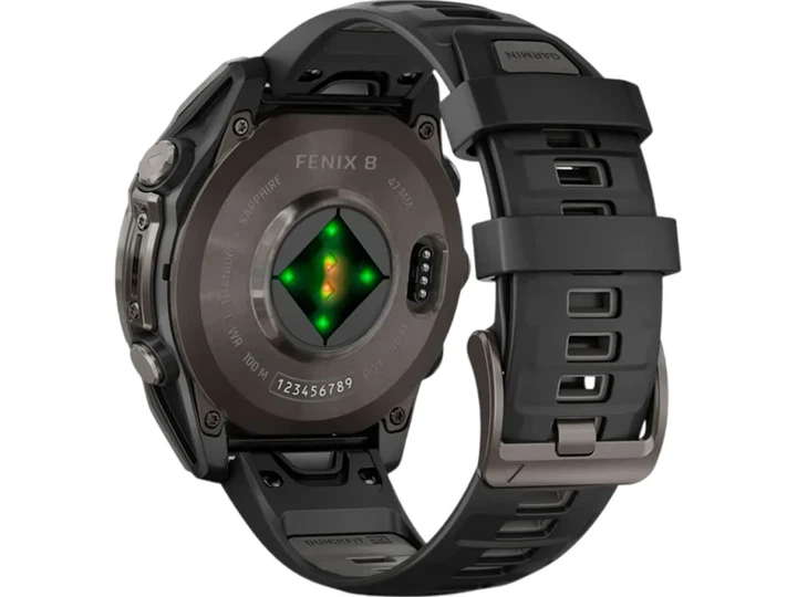 Спортивний годинник Garmin Fenix 8 47mm AMOLED Sapphire Carbon Gray DLC Titanium w. Black/Pebble Gray S. Band (010-02904-20/21) - изображение 10