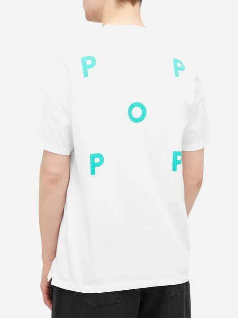 Футболка бавовняна чоловіча Pop Trading Company Logo POPSS24-02-007 S Біла (8720261868950) - зображення 2