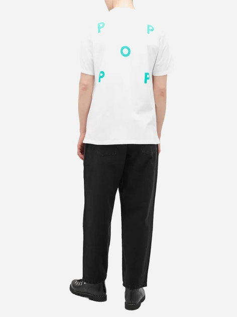 Футболка бавовняна чоловіча Pop Trading Company Logo POPSS24-02-007 L Біла (8720261868912) - зображення 4