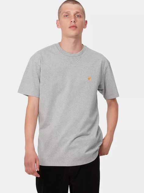 T-shirt długi męski Carhartt Chase I026391-00MXX M Szary (4064958265962) - obraz 1