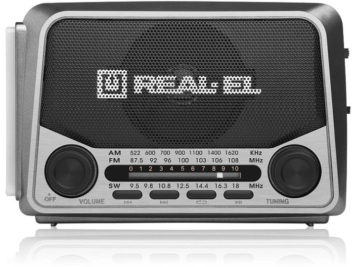 Радіоприймач REAL-EL X-525 Grey (EL121800004) - изображение 2