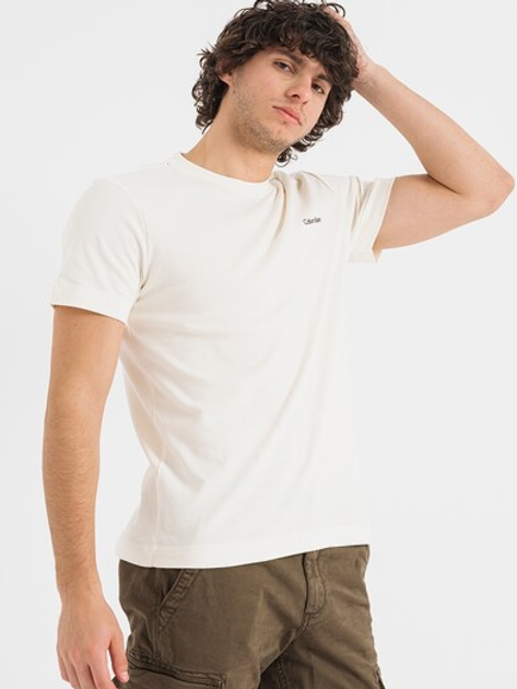Koszulka męska bawełniana Calvin Klein K10K109894-YAT M Biała (8720109994032) - obraz 3