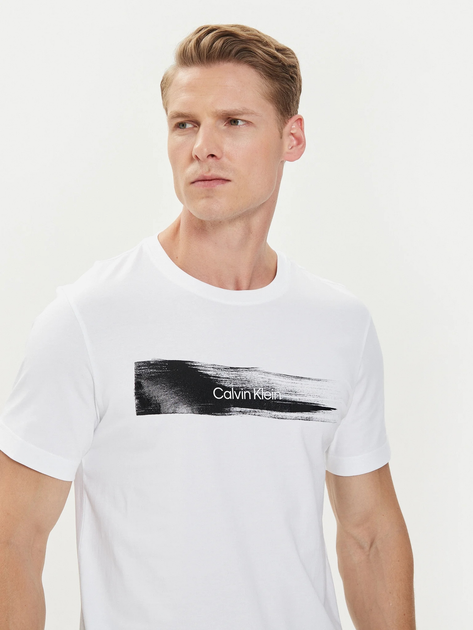 Koszulka męska bawełniana Calvin Klein K10K113113-YAF S Biała (8720109909944) - obraz 4