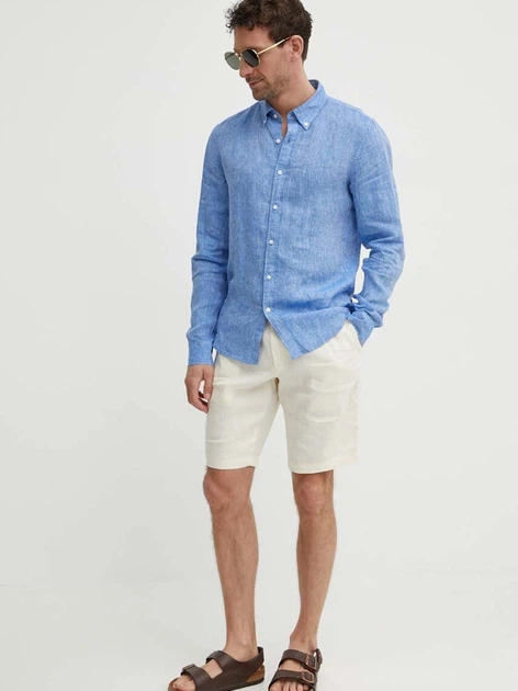 Сорочка чоловіча Michael Kors mkocs4400h4yt-497 XL Блакитна (197005109996) - зображення 3