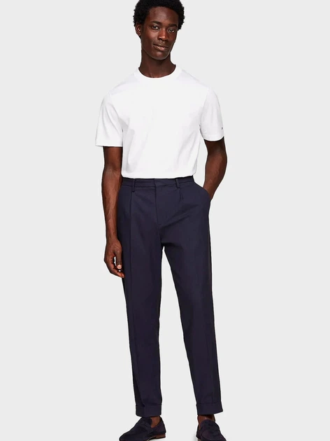 Koszulka męska bawełniana długa Tommy Hilfiger thmw0mw31526ybr M Biała (8720646347797) - obraz 3