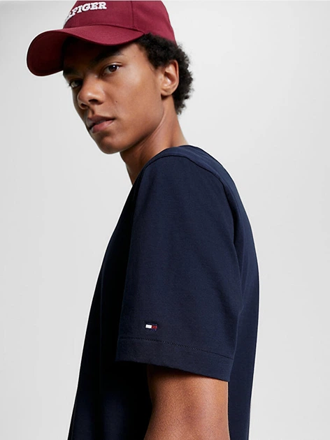 Koszulka męska bawełniana długa Tommy Hilfiger thmw0mw31526dw5 M Granatowa (8720644226889) - obraz 5