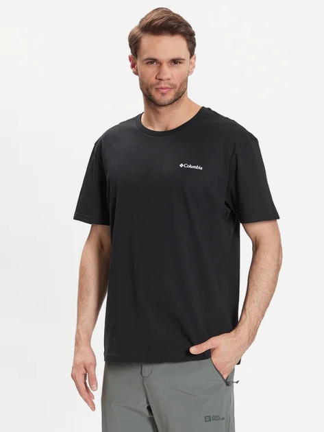 Футболка бавовняна чоловіча Columbia CSC Basic Logo Short Sleeve 1680053022 M Чорна (195978521876) - зображення 1