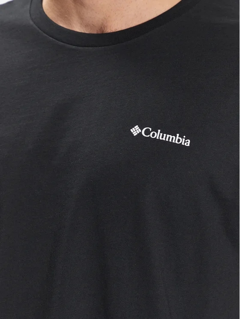 Футболка бавовняна чоловіча Columbia CSC Basic Logo Short Sleeve 1680053022 L Чорна (195978521852) - зображення 4