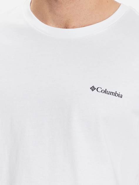 Koszulka męska bawełniana Columbia CSC Basic Logo Short Sleeve 1680053112 XXL Biała (195978523016) - obraz 5