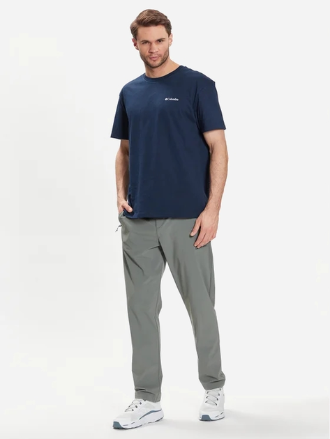 Футболка бавовняна чоловіча Columbia CSC Basic Logo Short Sleeve 1680053474 M Темно-синя (195978524266) - зображення 3