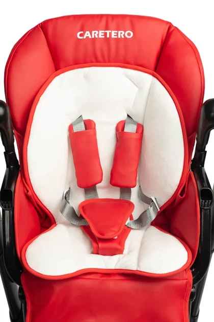 Крісло-гойдалка + стільчик для годування Caretero INDIGO Black Wine - зображення 6