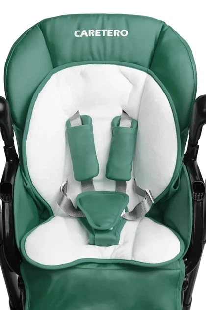 Крісло-гойдалка + стільчик для годування Caretero INDIGO Black Green - зображення 10