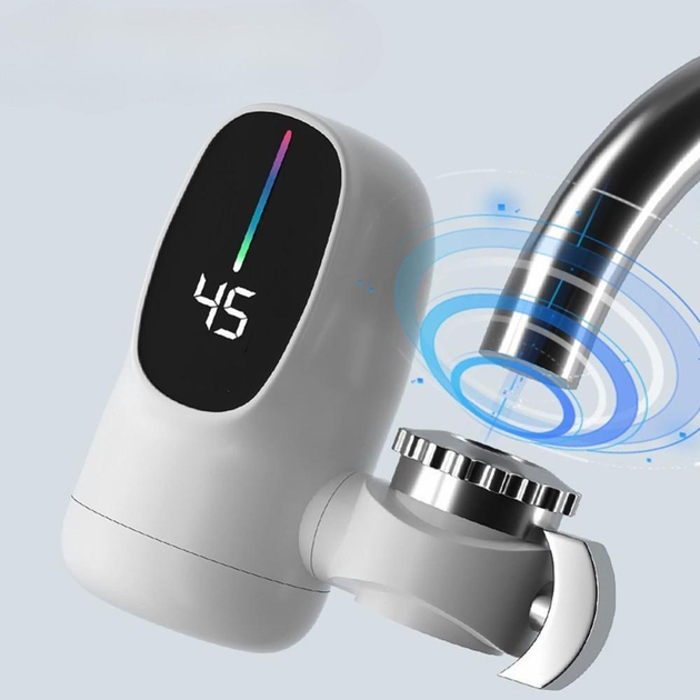 Водонагреватель проточный для кухни с экраном WATER HEATER ZSW D03 LCD 3000Вт белый - изображение 3