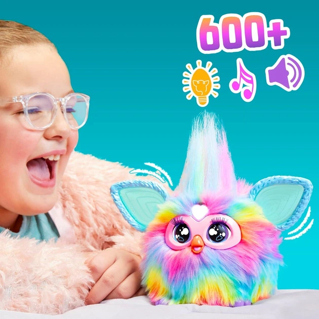 Интерактивная игрушка Ферби Тай-Дай Радужный Furby Tie Dye nteractive Plush Toys - изображение 5