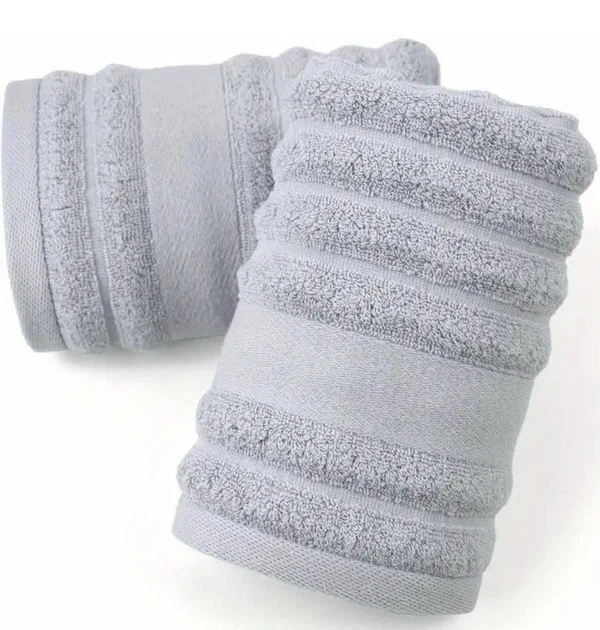 Прeмиальный набoр полотенец SOFT Strip 3шт (1 банное+2 для лицa/рук) YourFind 100% Коттон-МАХРА. Мягкие, легкие, супервпитывающие, Серый - Фото 5 Прeмиальный набoр полотенец SOFT Strip 3шт (1 банное+2 для лицa/рук) YourFind 100% Коттон-МАХРА. Мягкие, легкие, супервпитывающие, Серый - изображение 5