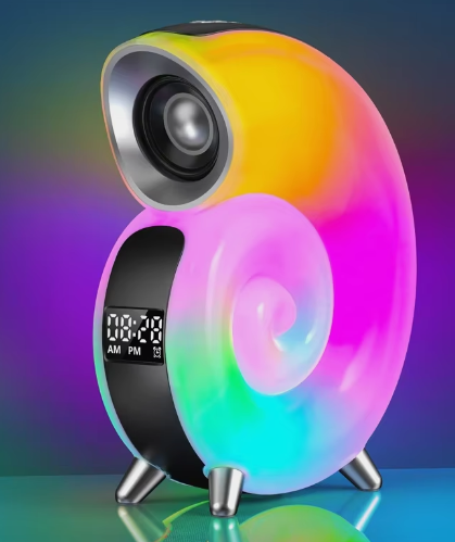 Умная колонка-ночник "Улитка" 4 в 1 Conch Music Light grand KP-556, 256 режимов освещения - изображение 2